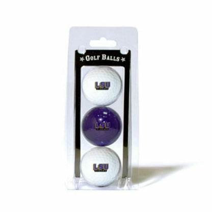 Team Golf NCAA LSU Tigers Regulation Golf Balls 3-Pack