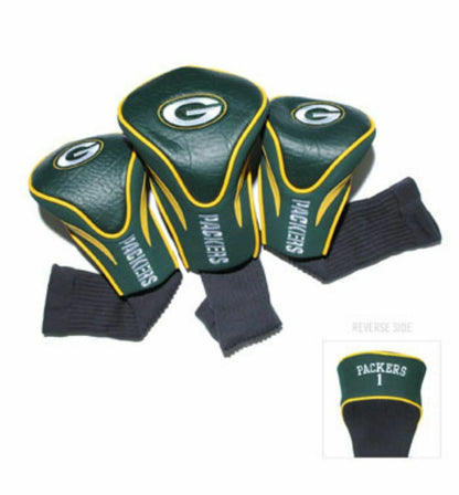 Team Golf NFL Green Bay Packers Contour Golf Club Headcovers 3-Pack