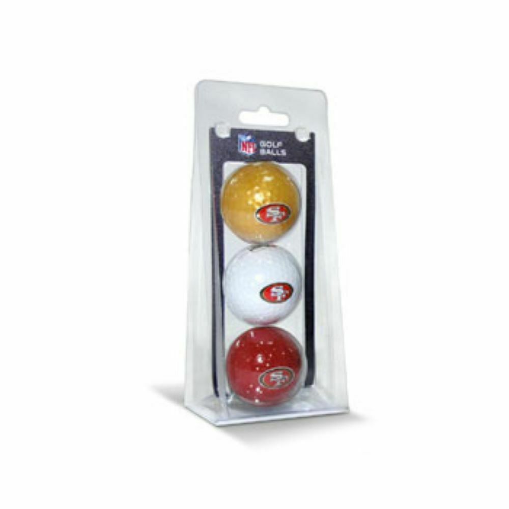 Team Golf NFL San Francisco 49ers Regulation Golf Balls 3-Pack