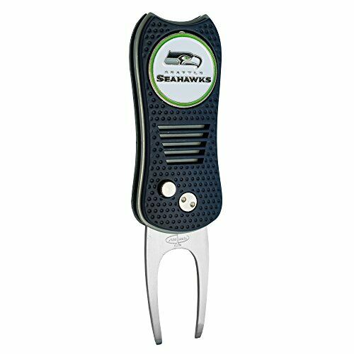 Team Golf NFL Seattle Seahawks Switchblade Divot Tool with Ball Marker