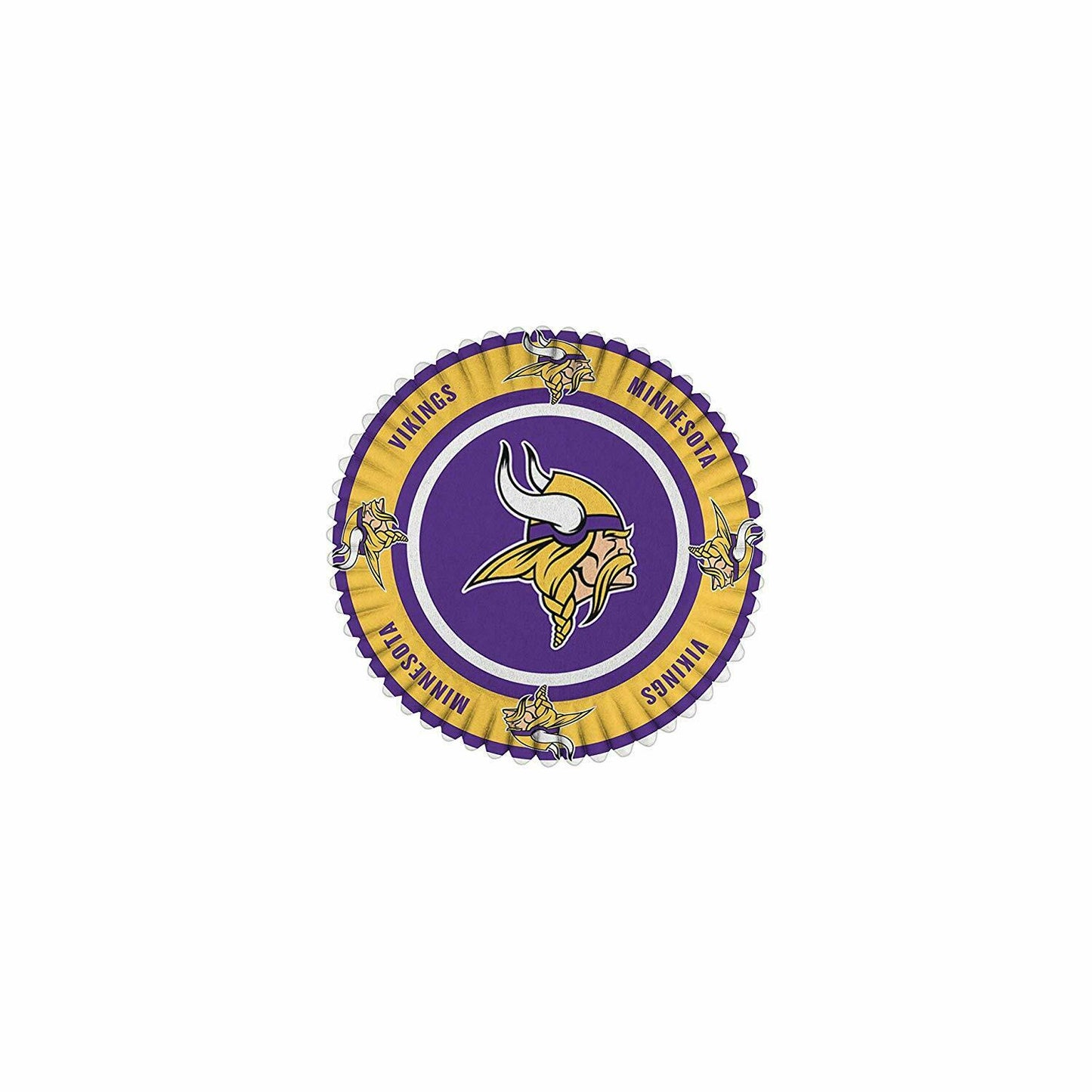TSV NFL Minnesota Vikings Large Cupcake Baking Liners 50 Ct