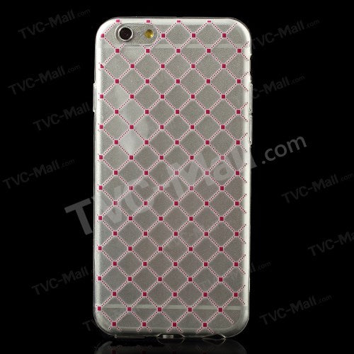 GSA Mesh Candy Case For iPhone 6 and 6s - Clear/Red
