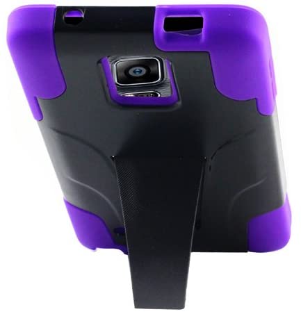 Cell-Pak Fusion Case with Y Stand - Retail Packaging - Black/Purple