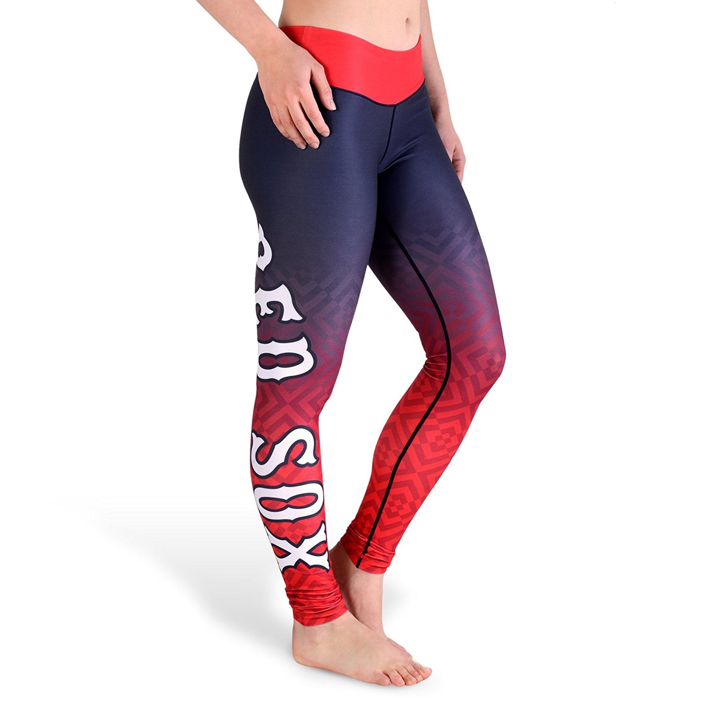 FOCO MLB Boston Red Sox Gradient Print Leggings - XLarge