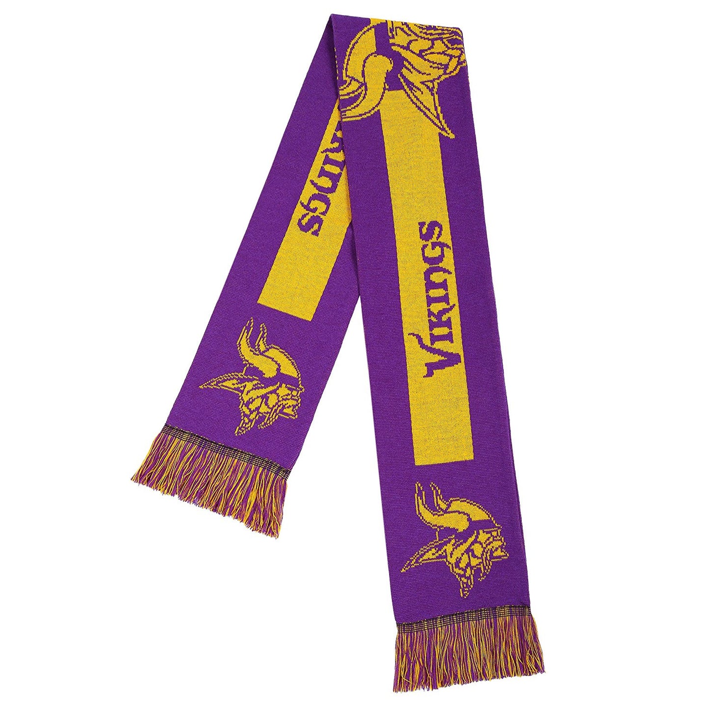 FOCO NFL Minnesota Vikings Big Logo Adult Knit Scarf (66")