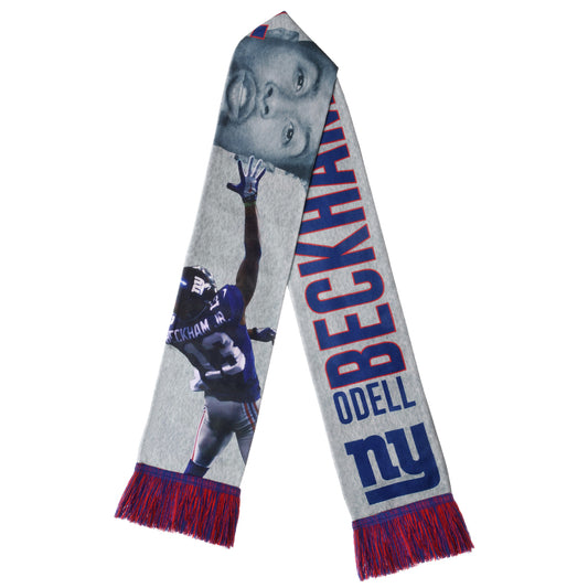 FOCO NFL New York Giants Beckham O. #13 Printed Player Scarf 66"