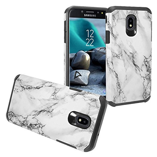 EC Astronoot Marble Hybrid Case For Samsung Galaxy J7 (2018), J737 White