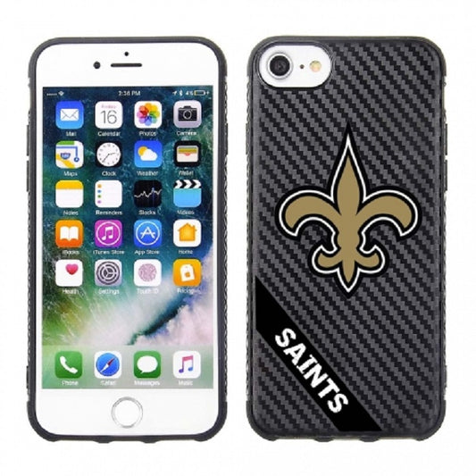 PBG NFL New Orleans Saints Black Carbon for iPhone SE (2020-22), 8, 7 & 6S (4.7")