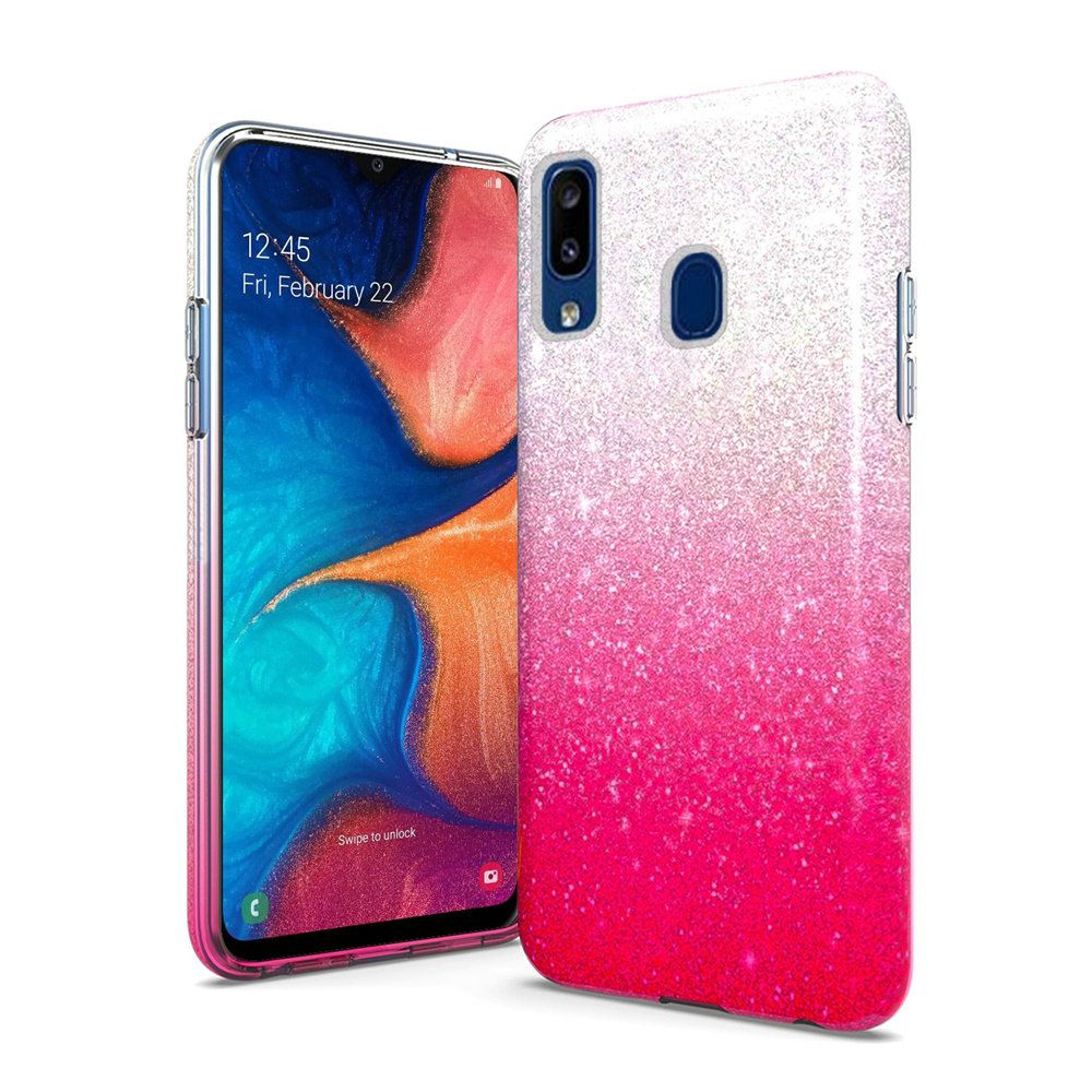 GSA Gradient Glitter Candy Case for Samsung Galaxy A20/A50 - Pink