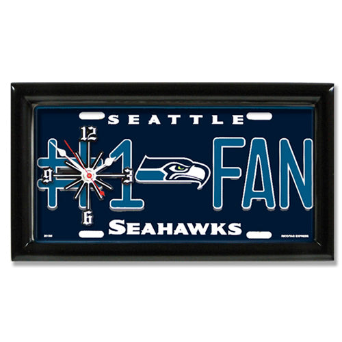 GTEI NFL Seattle Seahawks #1 Fan Wall/Desk Clock for Home or Office