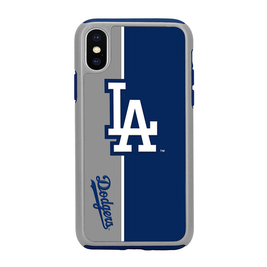 FOCO MLB Los Angeles Dodgers Dual Hybrid Bold Case for iPhone X & XS (5.8")