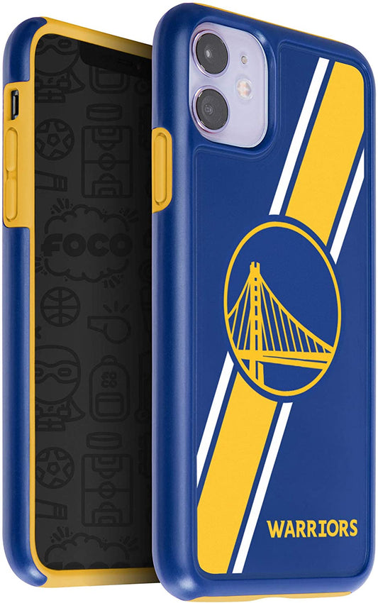FOCO NBA Golden State Warriors Dual Hybrid Case for iPhone 11 & XR (6.1")