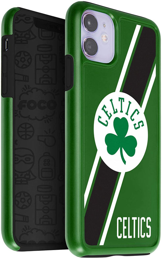 FOCO NBA Boston Celtics Dual Hybrid Case for iPhone 11 & XR (6.1")