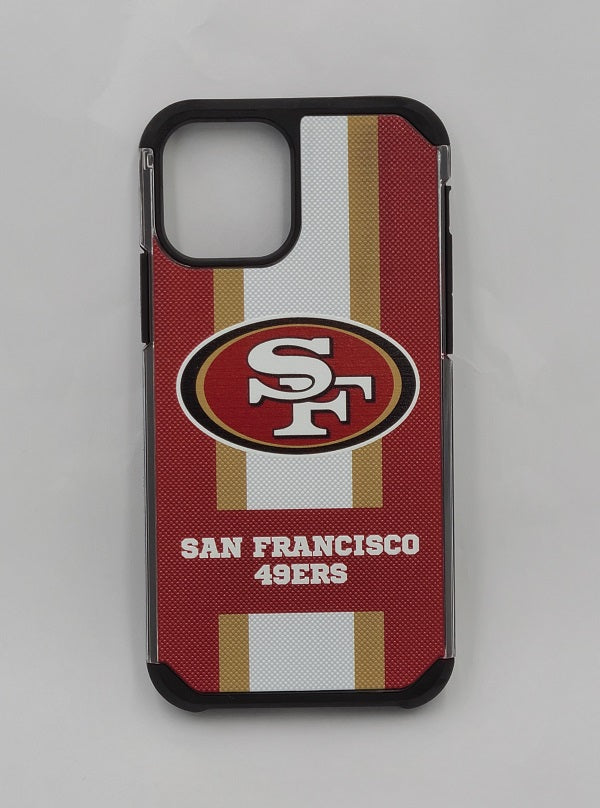 PBG NFL San Francisco 49ers Textured Stripe Case For iPhone 12 & 12 pro (6.1")